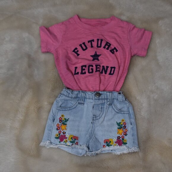 Carter's T-Shirt Girls Pink Tee Size 18 Months - Picture 9 of 9